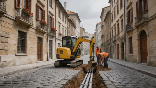 Kobelco mini excavator in Stockholm