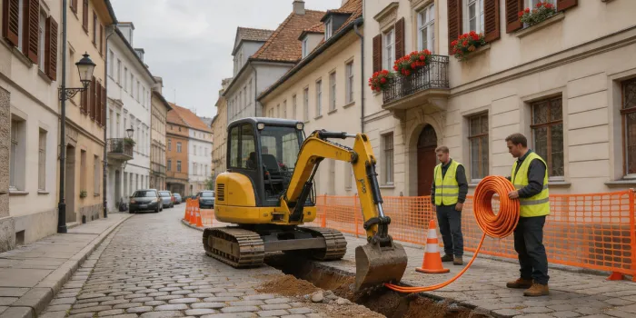 Urban construction excavator